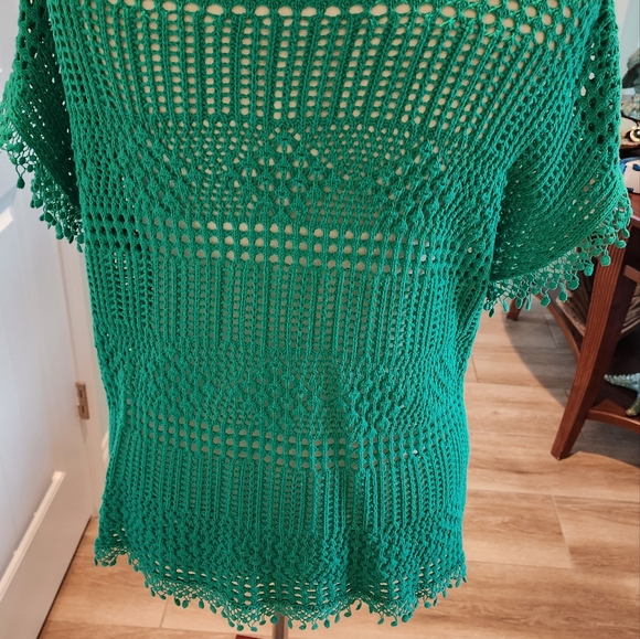 Chico's Size 2 Kelly Green Sweater - Picture 2 of 3